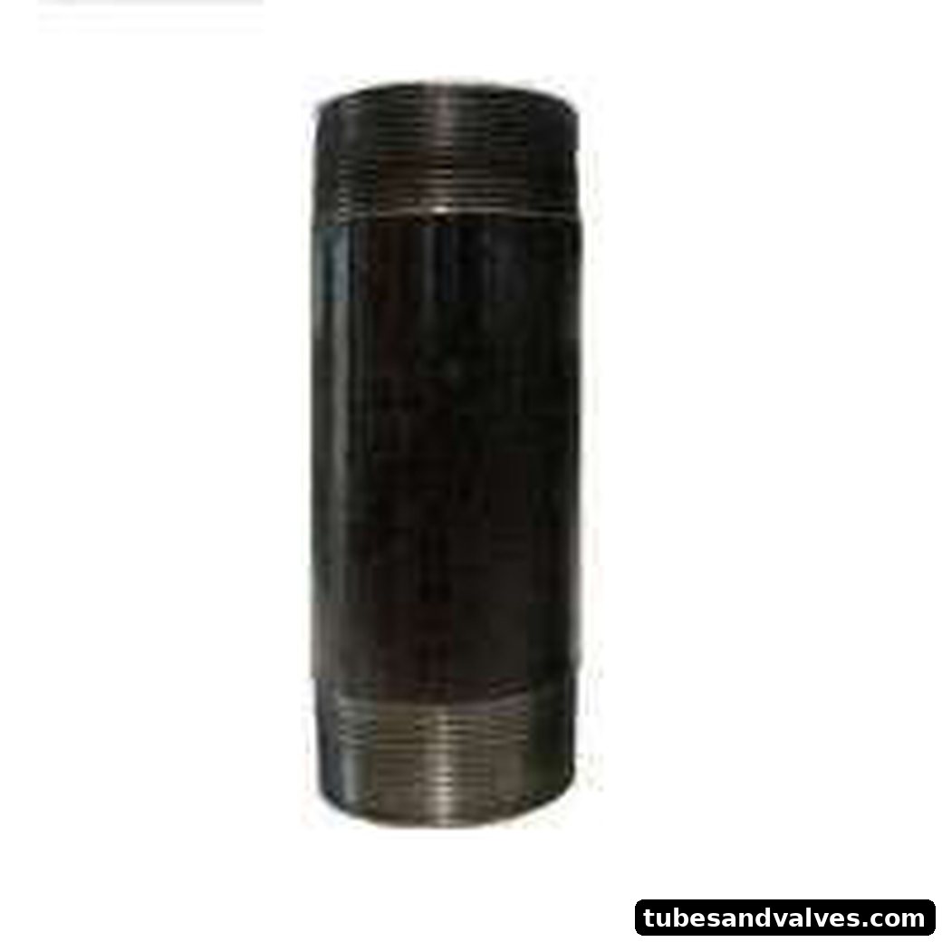 MS Pipe Nipple Threaded