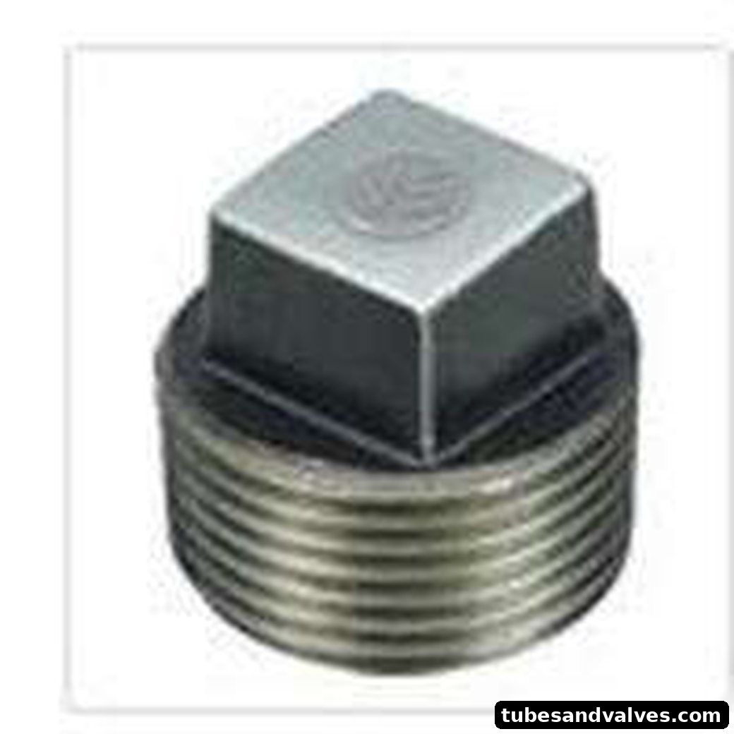Forged Steel Plug Square Head BSP Threaded