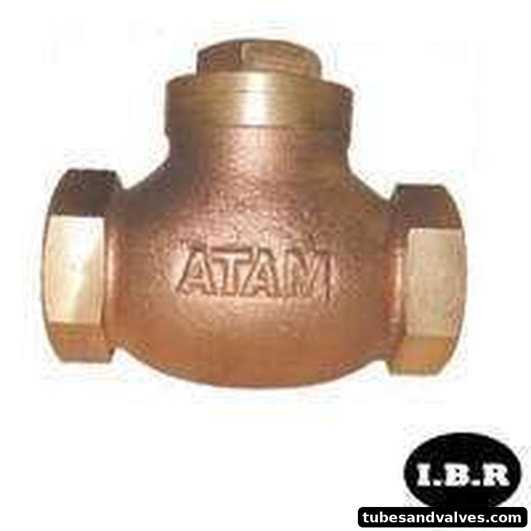 Bronze Horizontal Lift Check Valve F/E Atam IBR