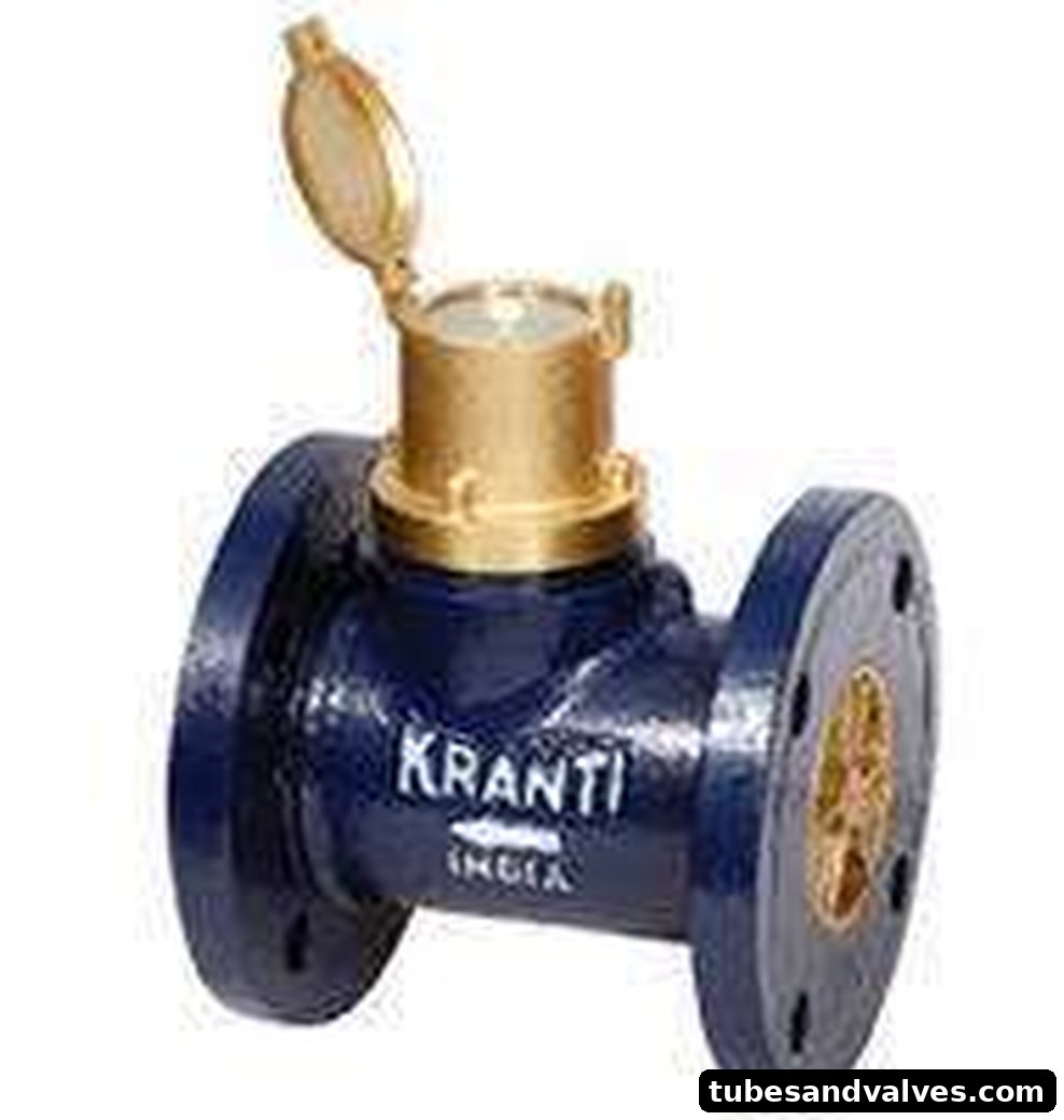 CI Water Meter Flanged End Bulk Enclosed Kranti