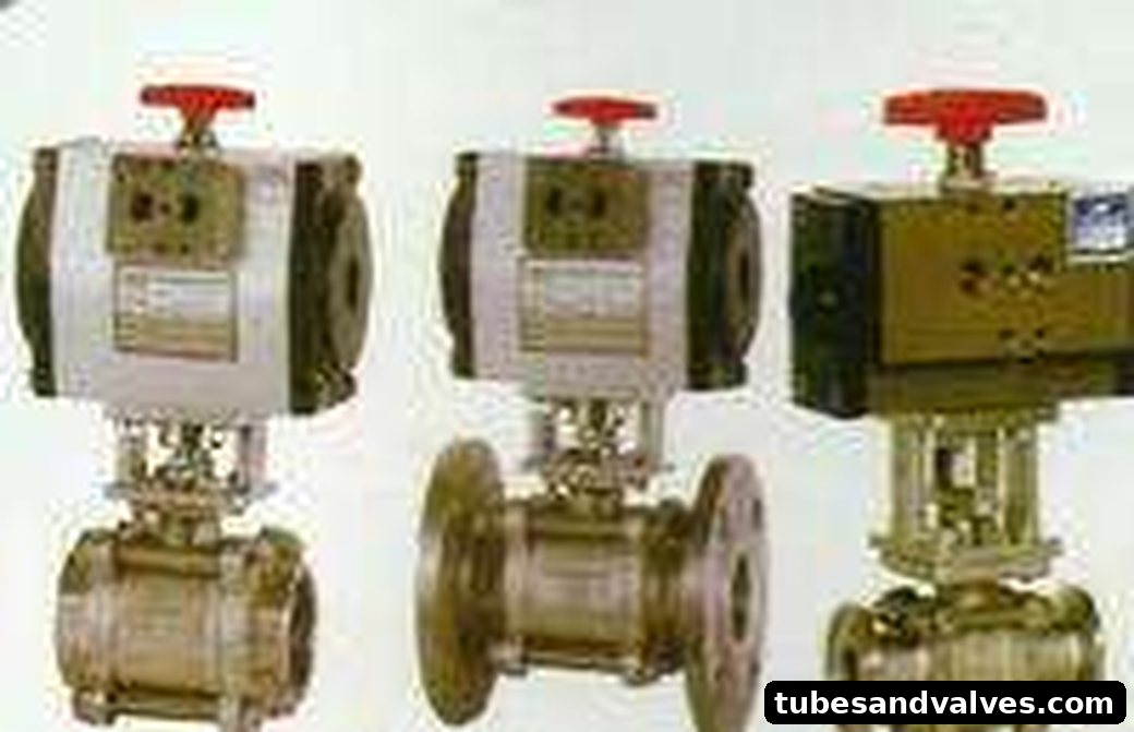 3 Pcs Ball Valve Pneumatic Actuator