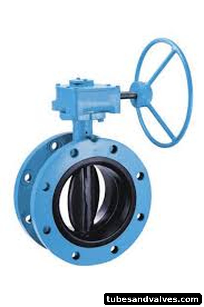 L&T Aquaseal Waffer Type Butterfly Valve PN10 With Gear Operated