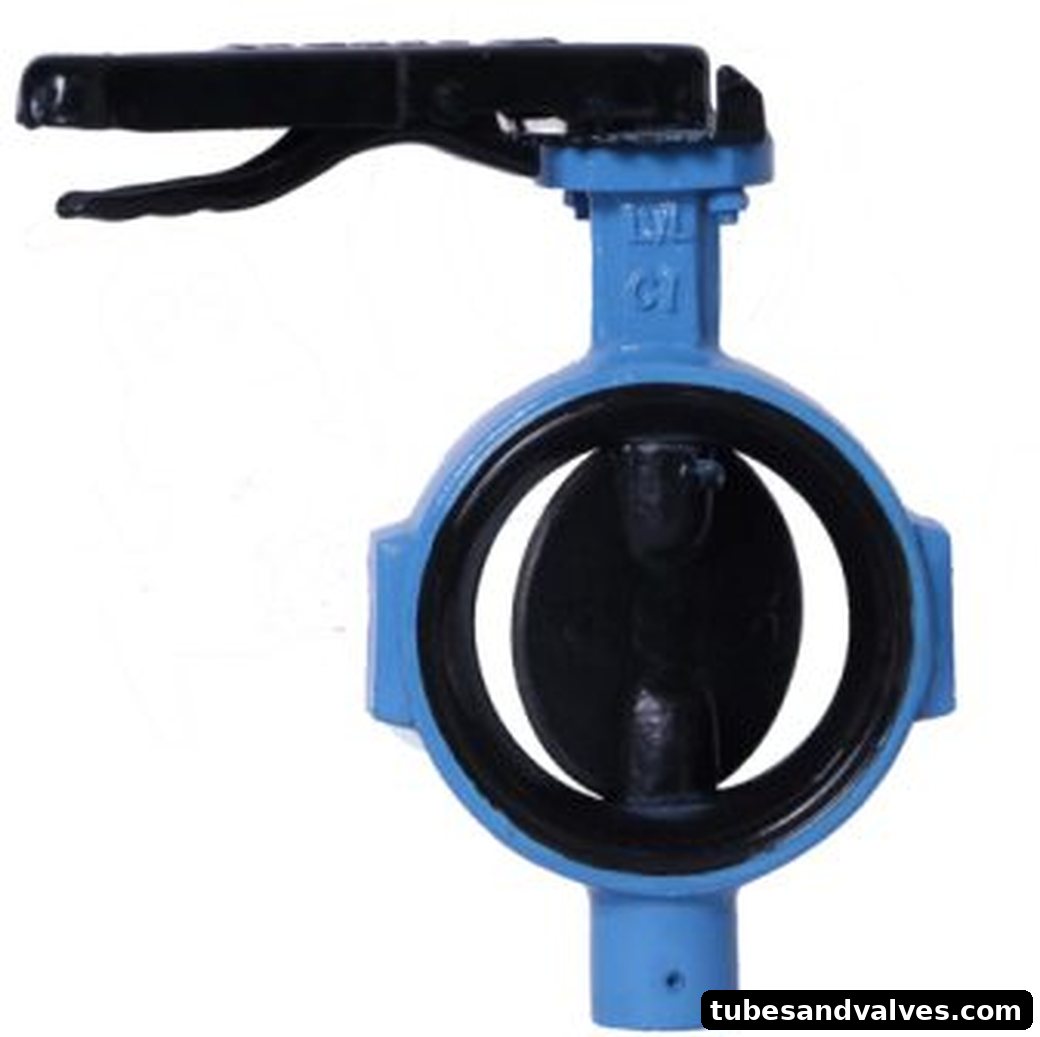 LEADER BUTTERFLY VALVE CAST IRON BUTTERFLY VALVE WITHOUT LUGS WAFER TYPE DISC DUCTILE IRON PN 16