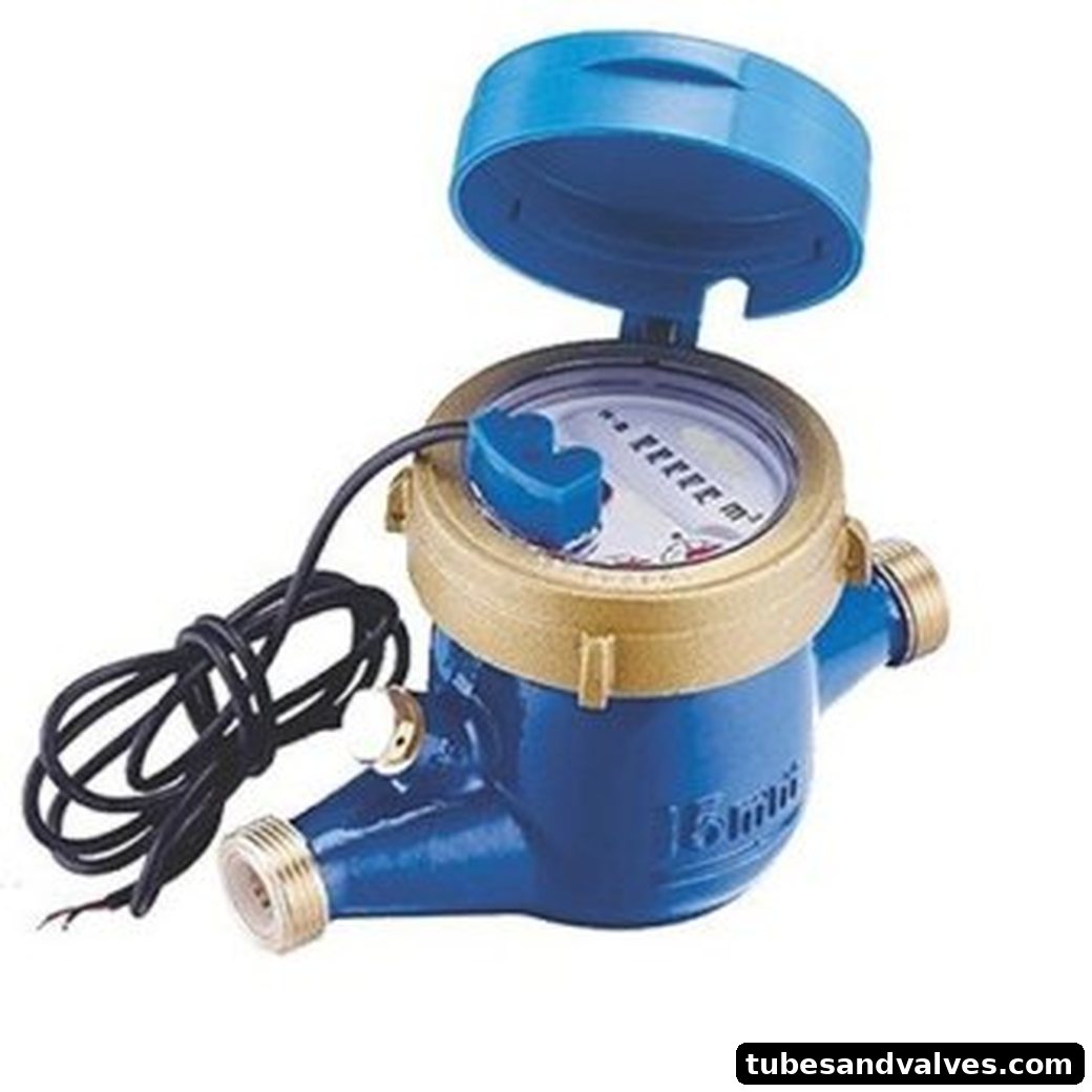 pulse operated water meter
