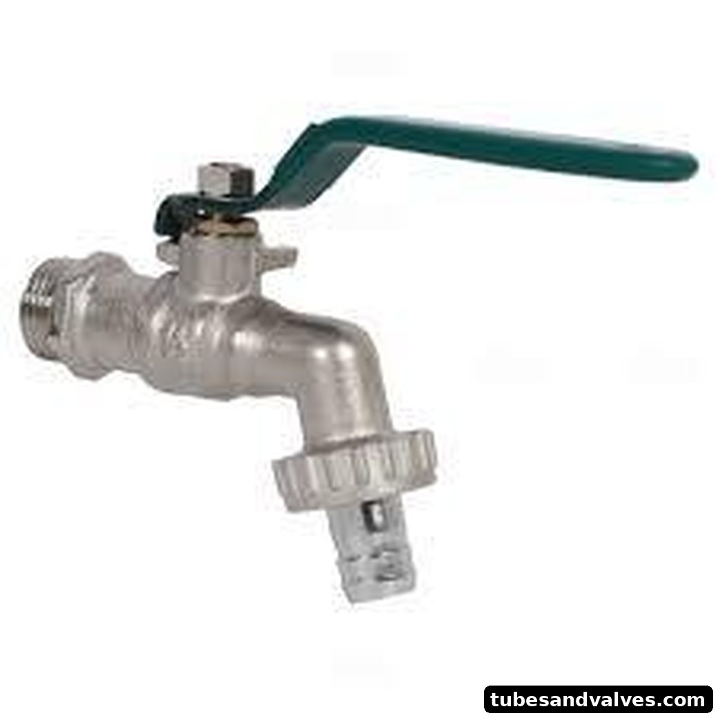 ZOLOTO FORGED BRASS BALL BIB VALVE CHROME PLATED