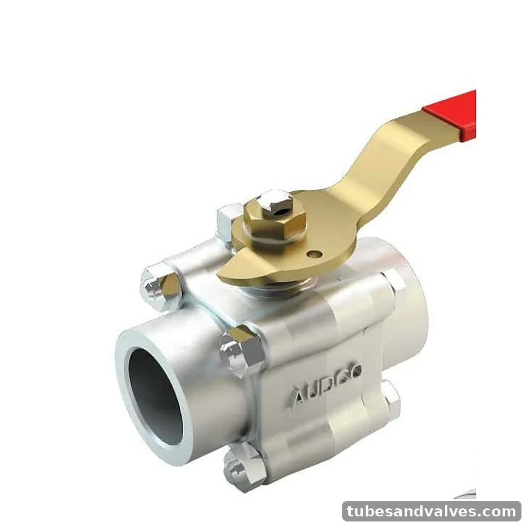 AUDCO Series F44 3-Piece Full Bore Ball Valve - BSPT / NPT product image