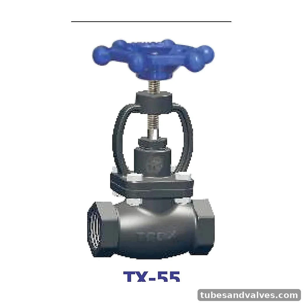TRAX TX-55 Stainless Steel Globe Valve product image