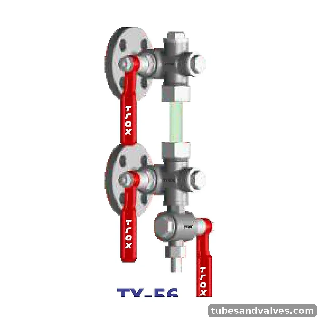 TRAX TX-56 Stainless Steel Sleeve Packed Water Level Gauge CF8 product image