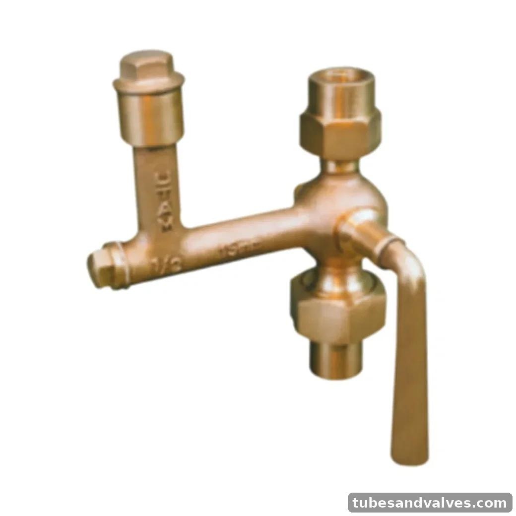 UTAM UV-131-S INSPECTOR'S TEST GAUGE VALVE WITH BEND product image