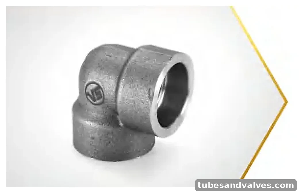 Reducing socket weld elbow 90° product image