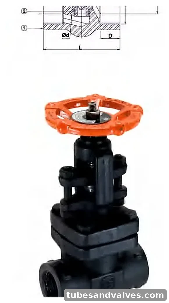 FORGED STEEL GLOBE VALVE Class 800 (FULL BORE) product image