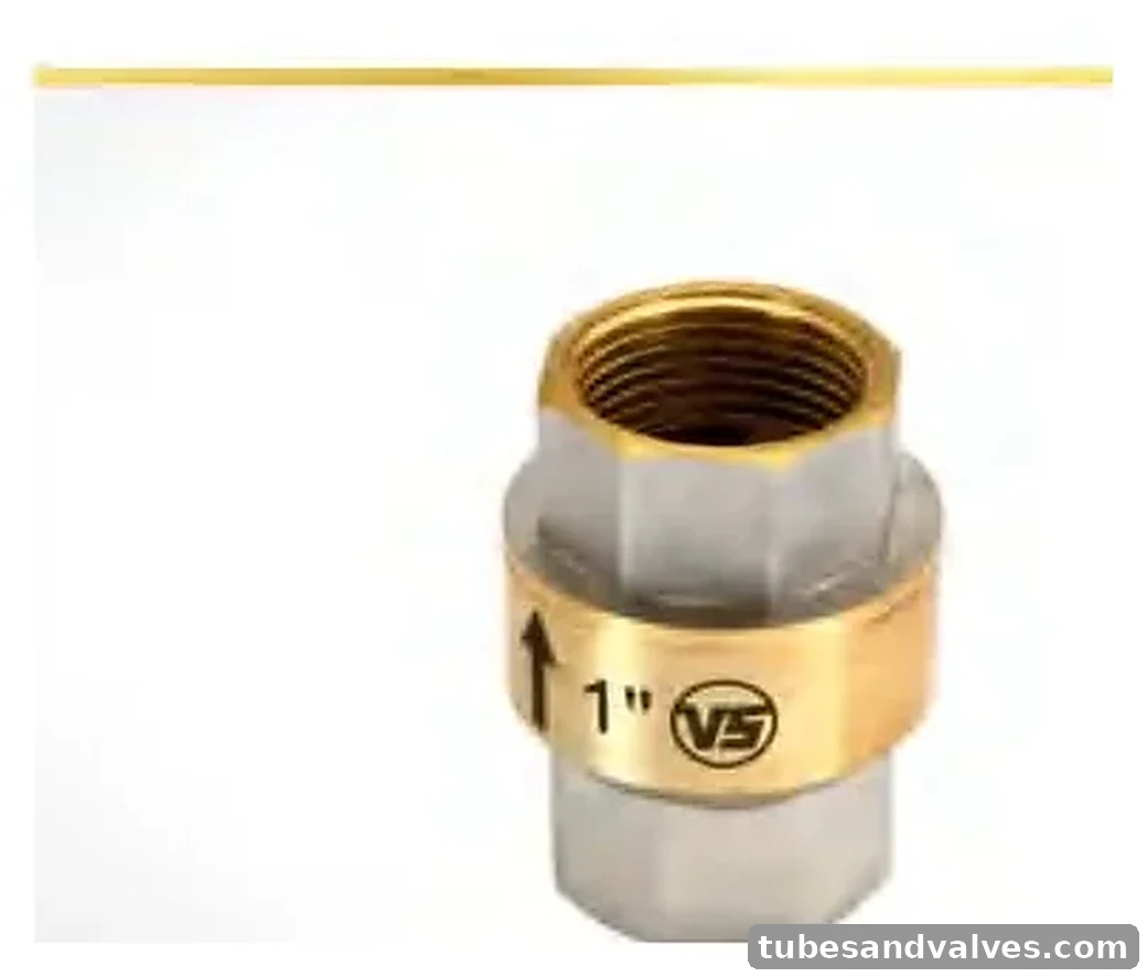VS VSV-1012 Forged Brass Vertical Check Valve PN-25 product image
