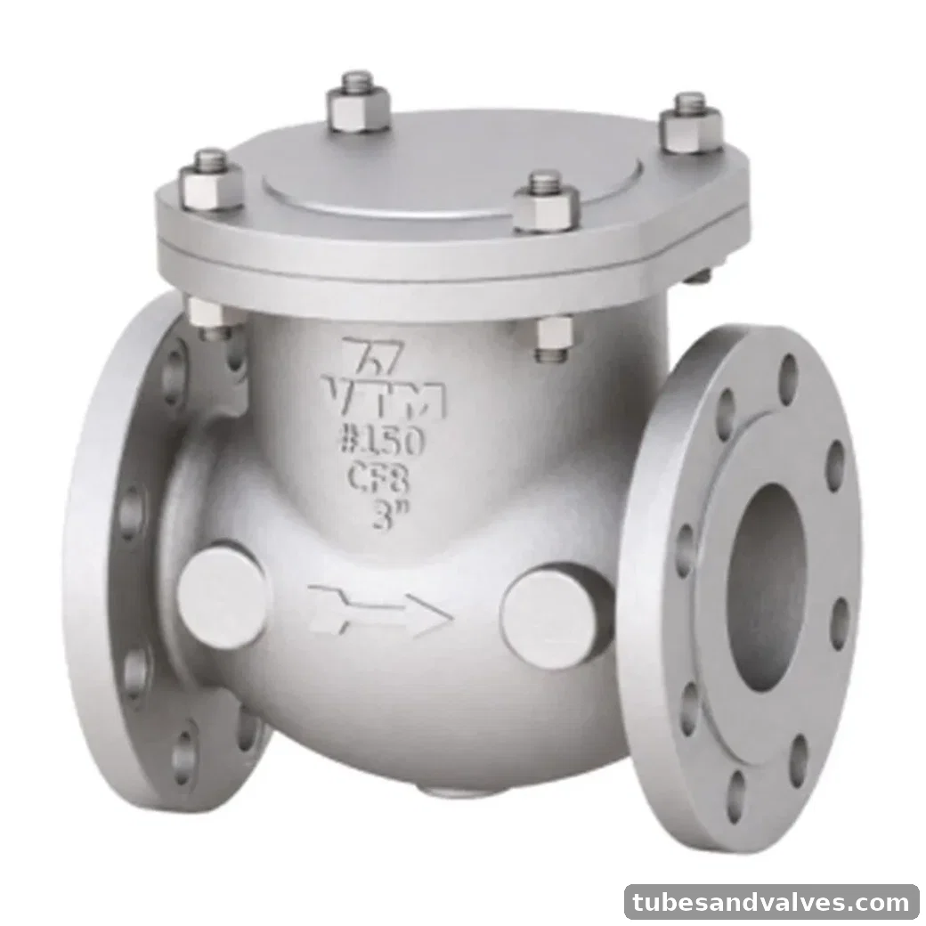 VTM VA-13001 CF8 (SS 304) SWING CHECK VALVE F/E product image