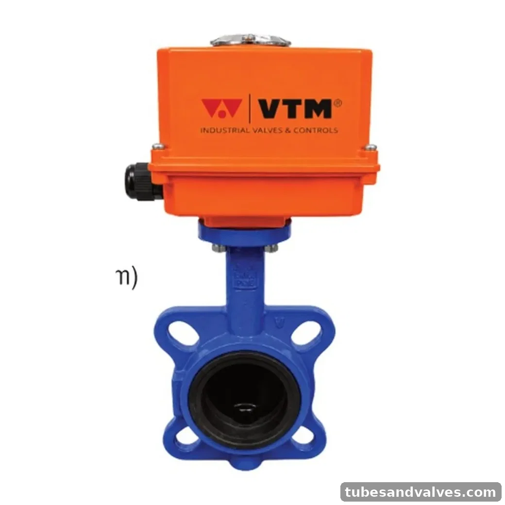 VTM VA-1800DP C.I. WAFER TYPE BUTTERFLY VALVE WITH PNEUMATIC ACTUATOR product image