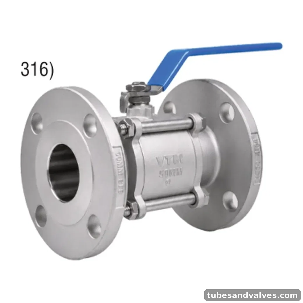 VTM VA-267 CF8M (SS316) BALL VALVE 3PC. DESIGN F/E product image