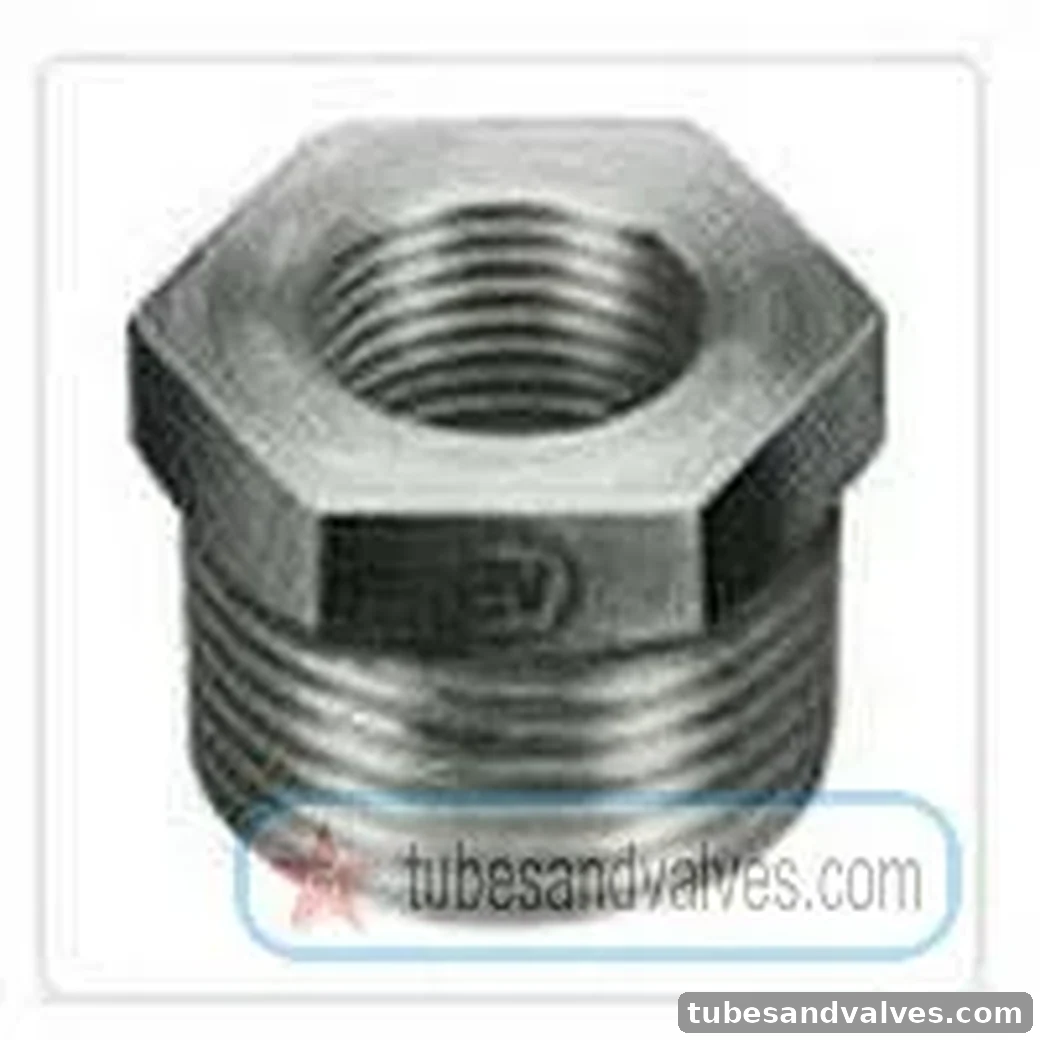 010 x 8 mm 3/8" NB x 1/4" NB FS - FORGED STEEL REDUCING BUSH - 010 x 8 mm - 1000 LBS, SCHEDULE 1000 - BS 010