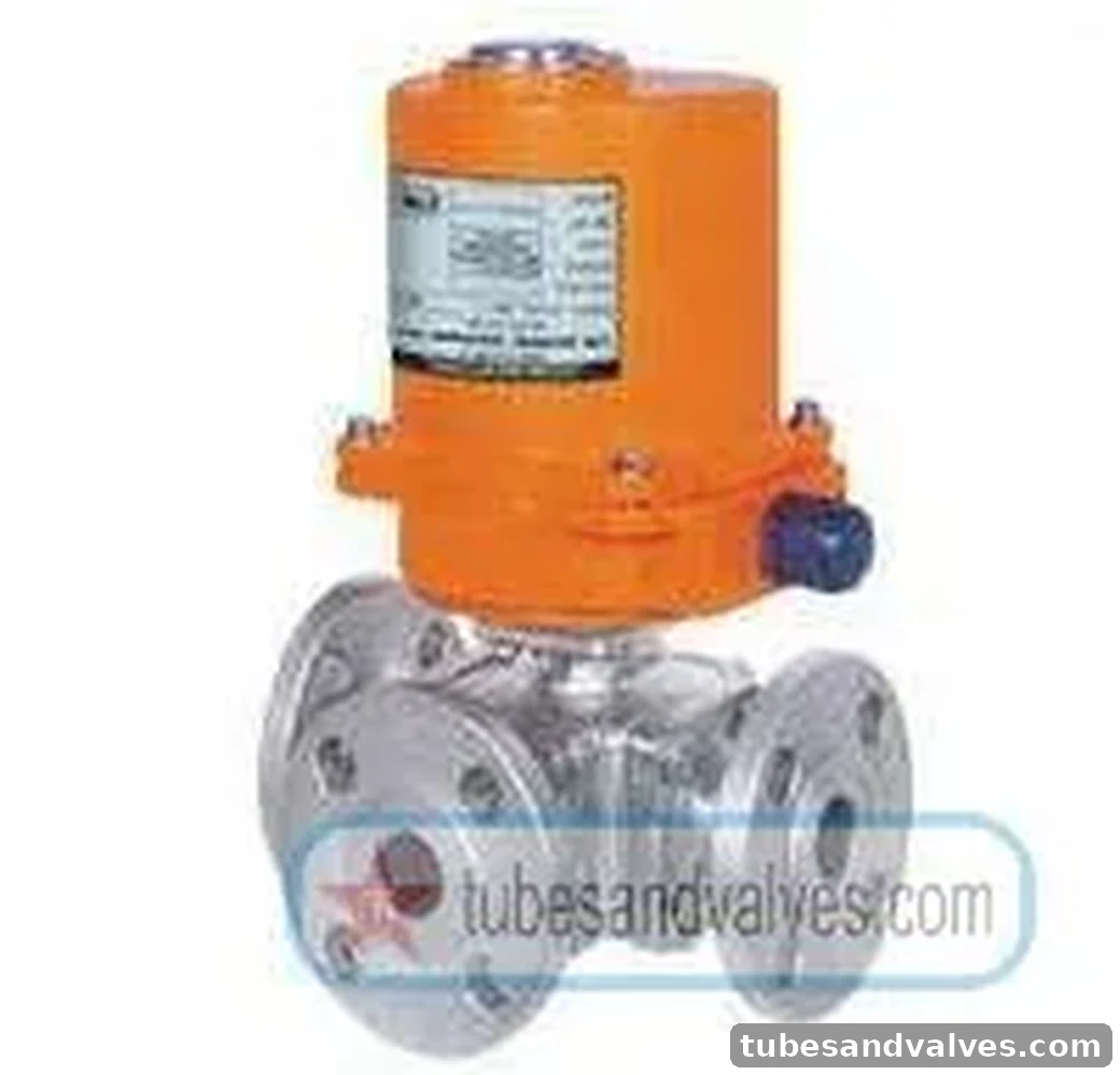 015 or 15mm (1/2") NB 3 - 4 WAY ELECTRICAL ACTUATOR BALL VALVE