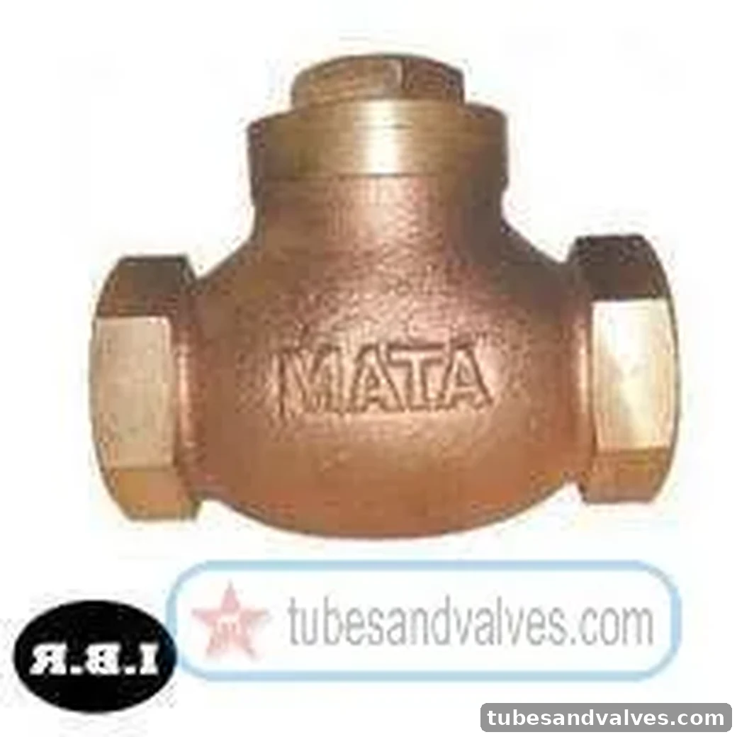 15mm (1/2") BRONZE HORIZONTAL LIFT CHECK VALVE Screwed End - - 15mm (1/2") - IBR