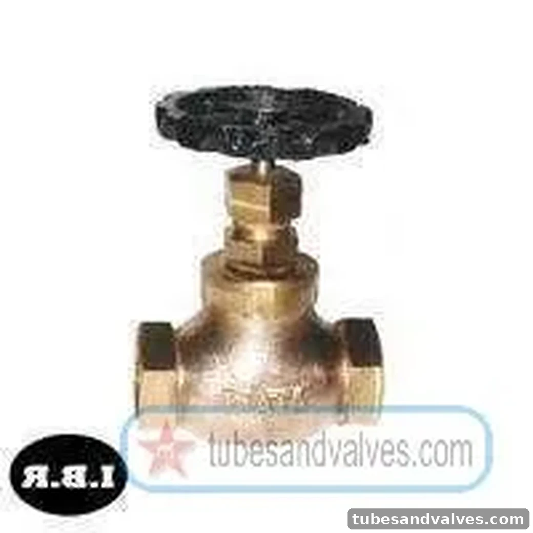 15mm (1/2") BRONZE GLOBE STEAM STOP VALVE Screwed End - THREADED END WJ / ELEMS / EQ IBR