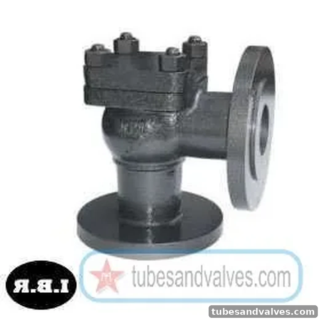 15mm (1/2") CI - CAST IRON RIGHT ANGLE LIFT CHECK VALVE Flanged End WJ / ELEMS / EQ IBR