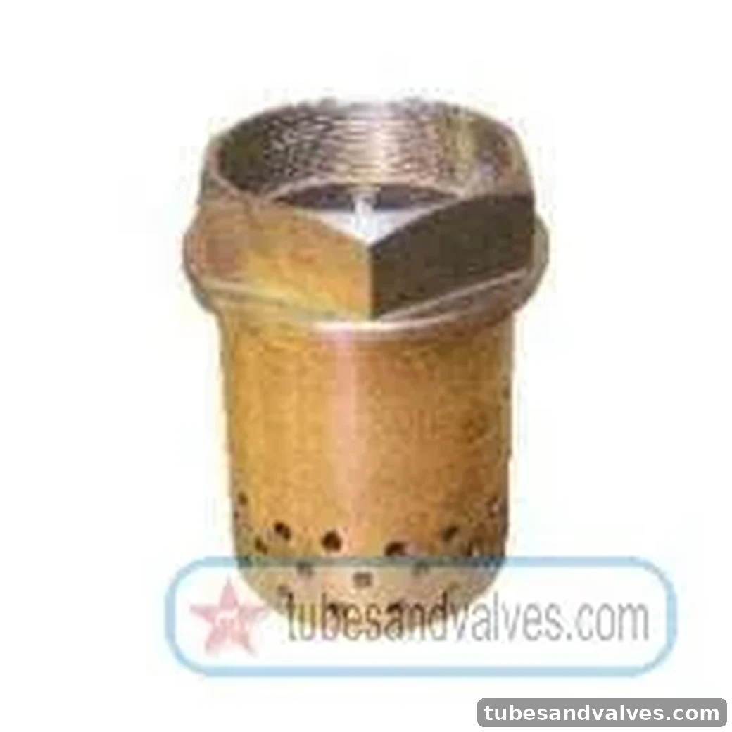 15mm (1/2") GUN METAL / BRASS FOOT VALVE - HOLE TYPE - Screwed End - THREADED END SWASTIK