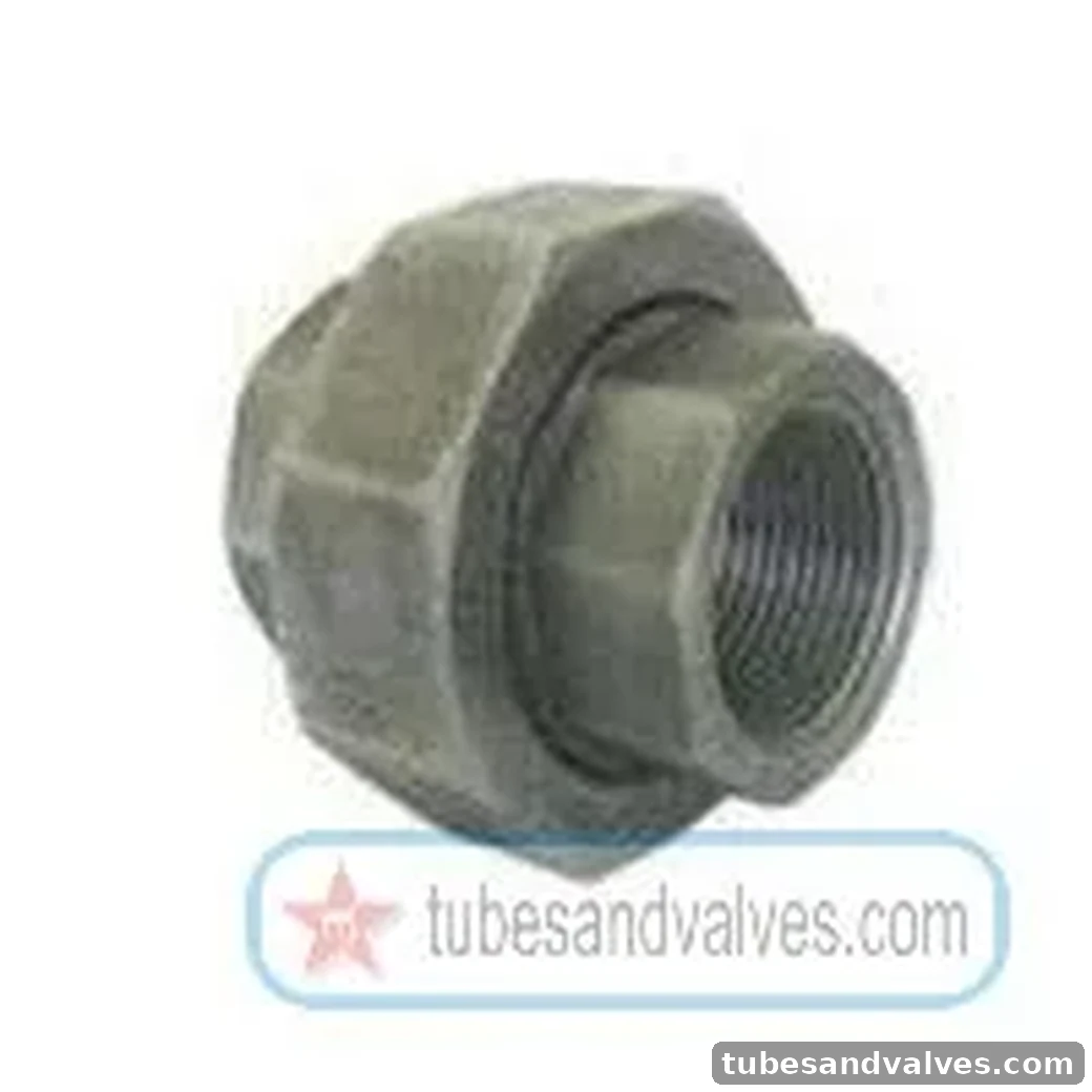 20mm (3/4") FS - FORGED STEEL UNION Screwed End - THREADED END TO NPT Class 3000