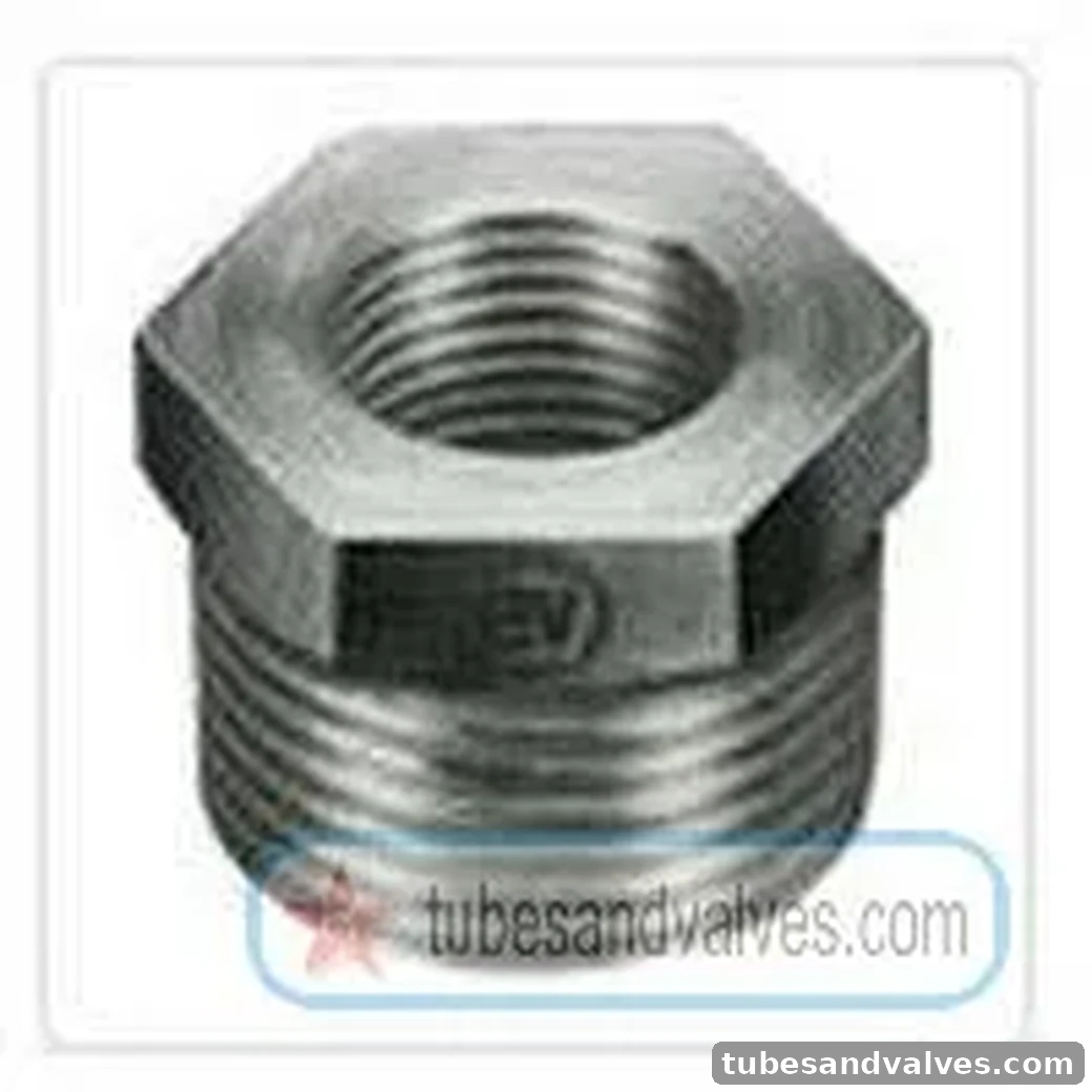 032 x 15 mm 32mm (1 1/4")"x 1/2" NB FS - FORGED STEEL REDUCING BUSH Screwed End - THREADED END 1000 LBS
