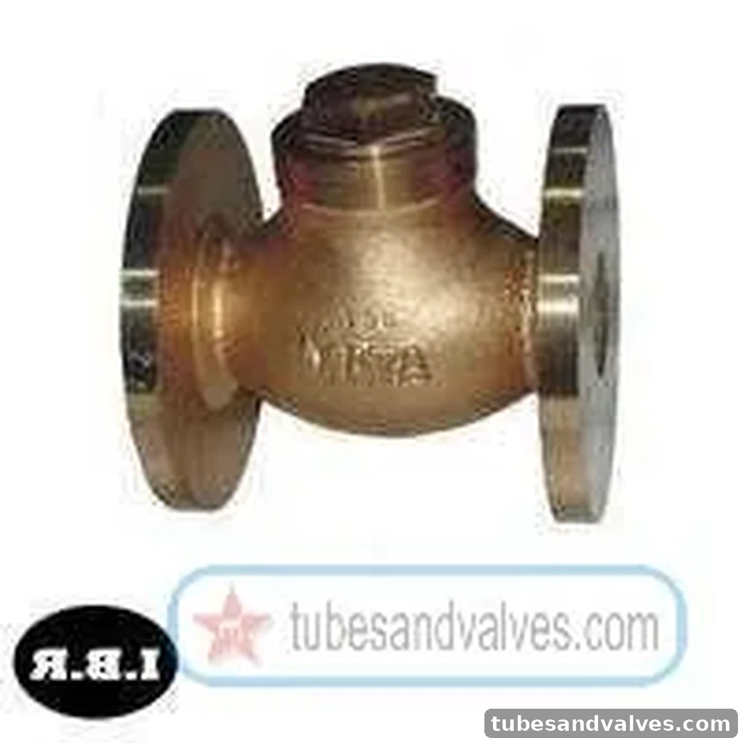 40mm (1 1/2") BRONZE HORIZONTAL LIFT CHECK VALVE Flanged End WJ / ELEMS / EQ IBR