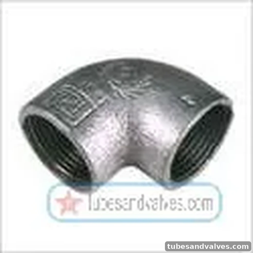 040 x 15 mm 40mm (1 1/2") NB x 1/2" NB GI REDUCING ELBOW - R - BRAND