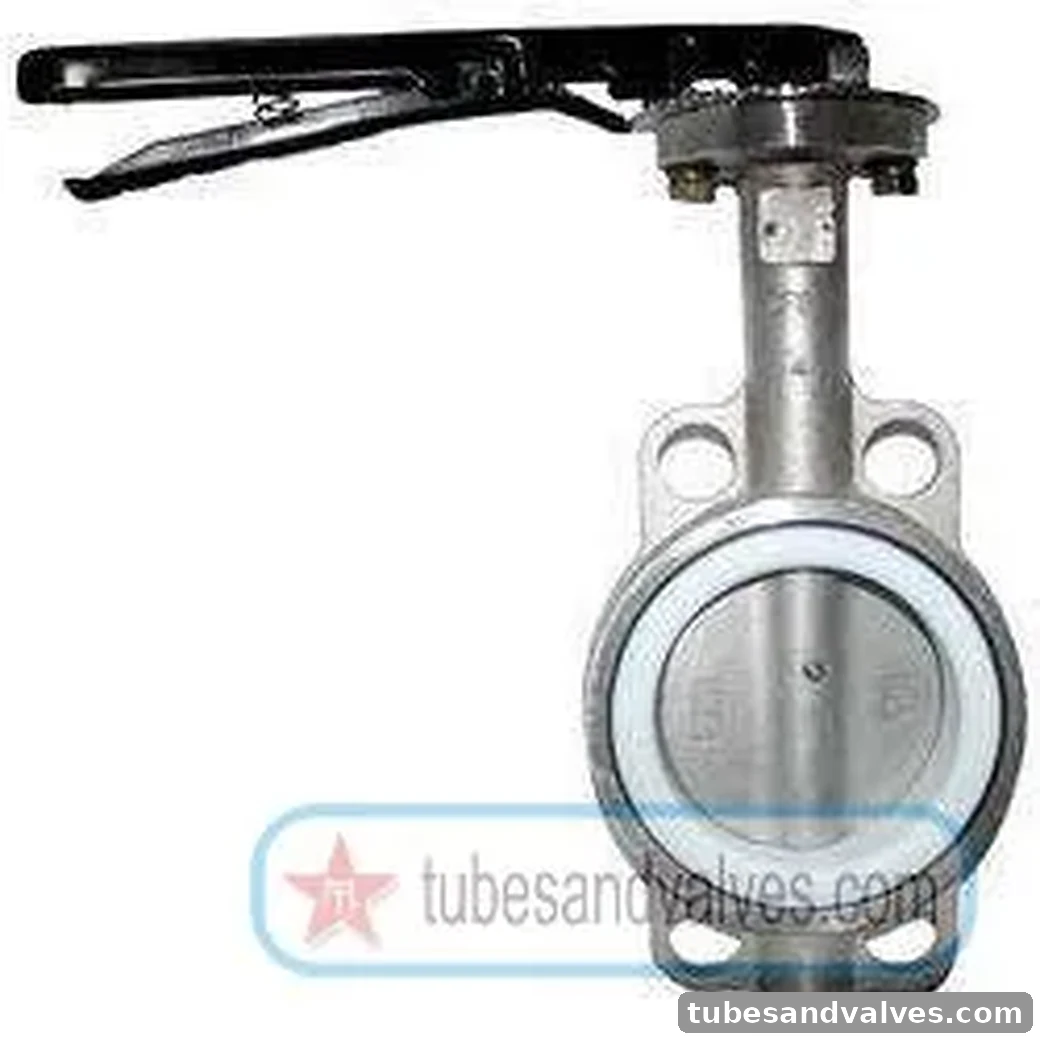 150mm (6") INTERVALVE BUTTERFLY VALVE CAST IRON BODY PN 10 HAND LEVER OPERATED