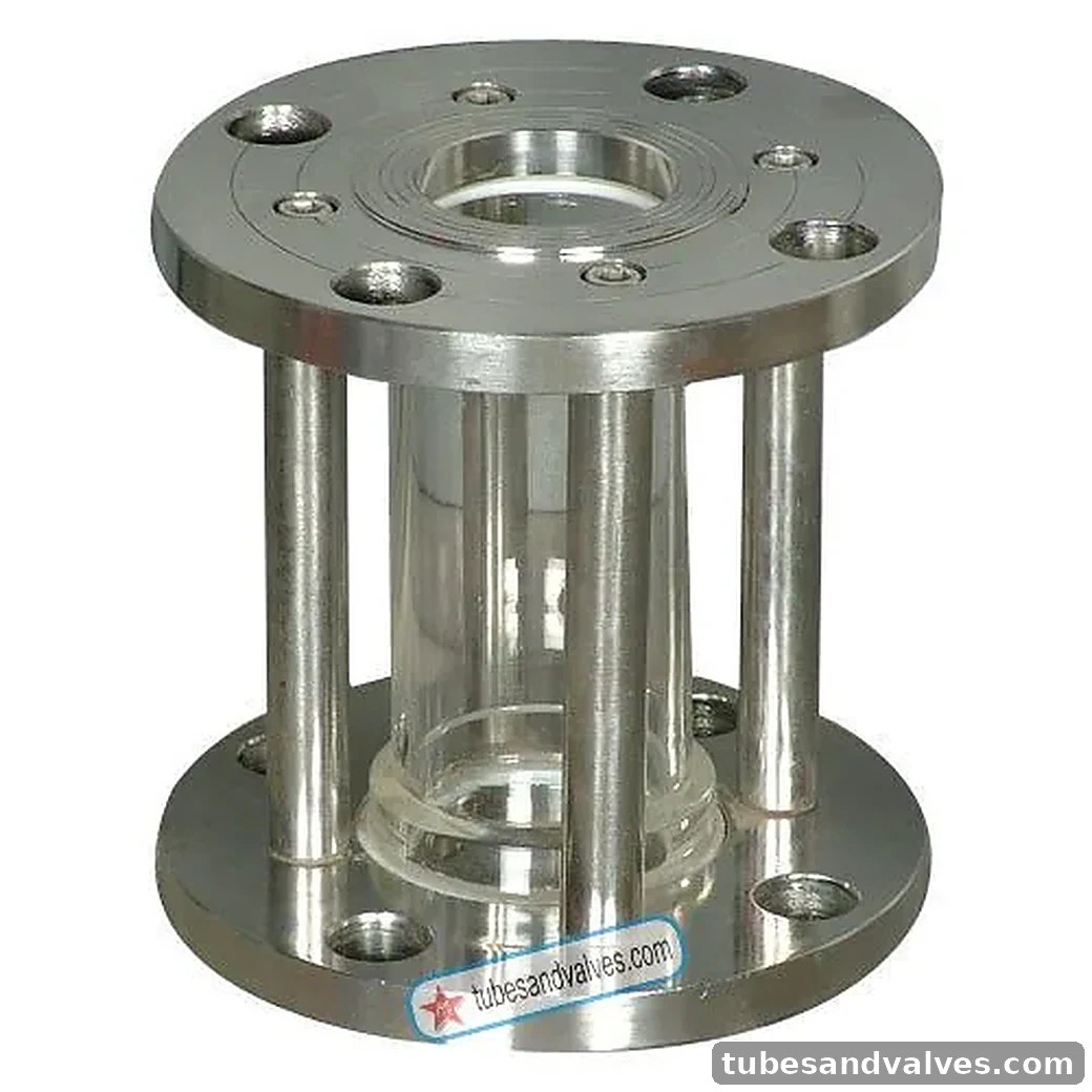 100mm (4") Casco Full View/Cylindrical Tube Type Sight Glass (Solid Flange) WCB (CS)