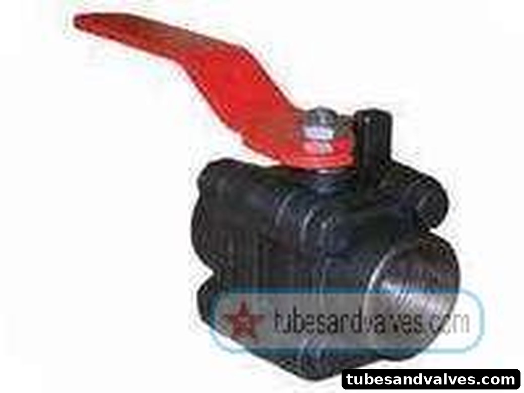 8mm or 1/4" NB FCS-FORGED STEEL BALL VALVE A 105 S/E-SCREWED END-THREADED END 3PCS FLOWJET product image