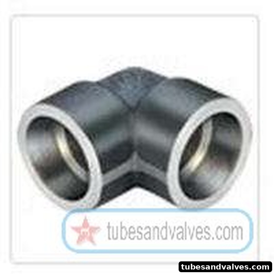 8mm or 1/4" NB FS-FORGED STEEL ELBOW S/W-SOCKET WELD 3000 LBS product image