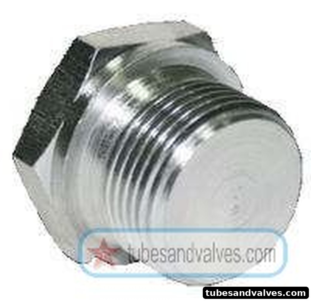 10mm or 3/8" NB SS-STAINLESS STEEL -CF8- IC-INVESTMENT CASTING HEX HEAD PLUG S/E-SCREWED END-THREADED END product image