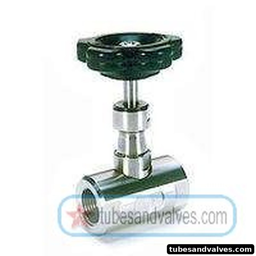 8mm or 1/4" NB SS NEEDLE VALVE BARSTOCK 304 FLOWJET product image