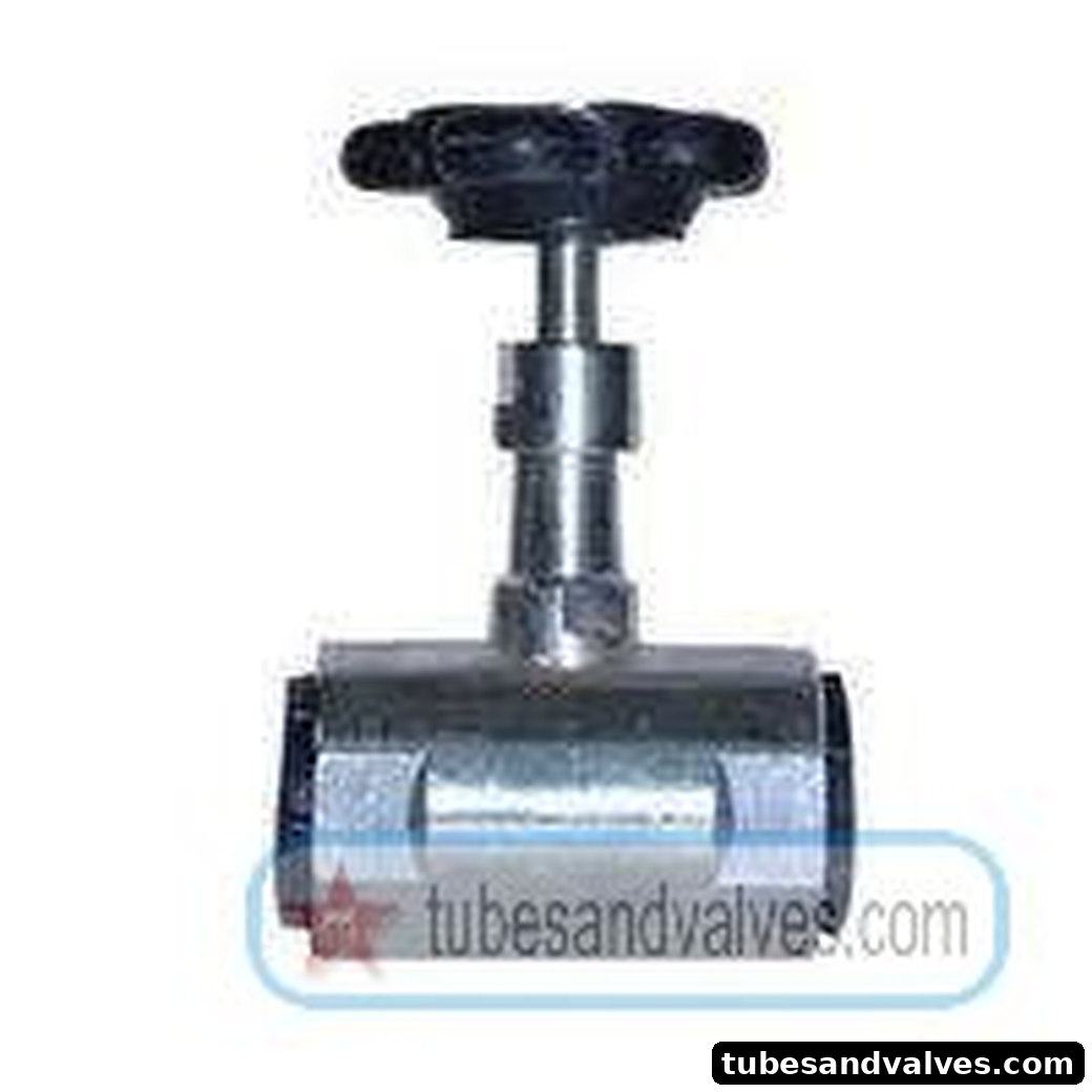 8mm or 1/4" NB SS NEEDLE VALVE BARSTOCK BAJPAI product image