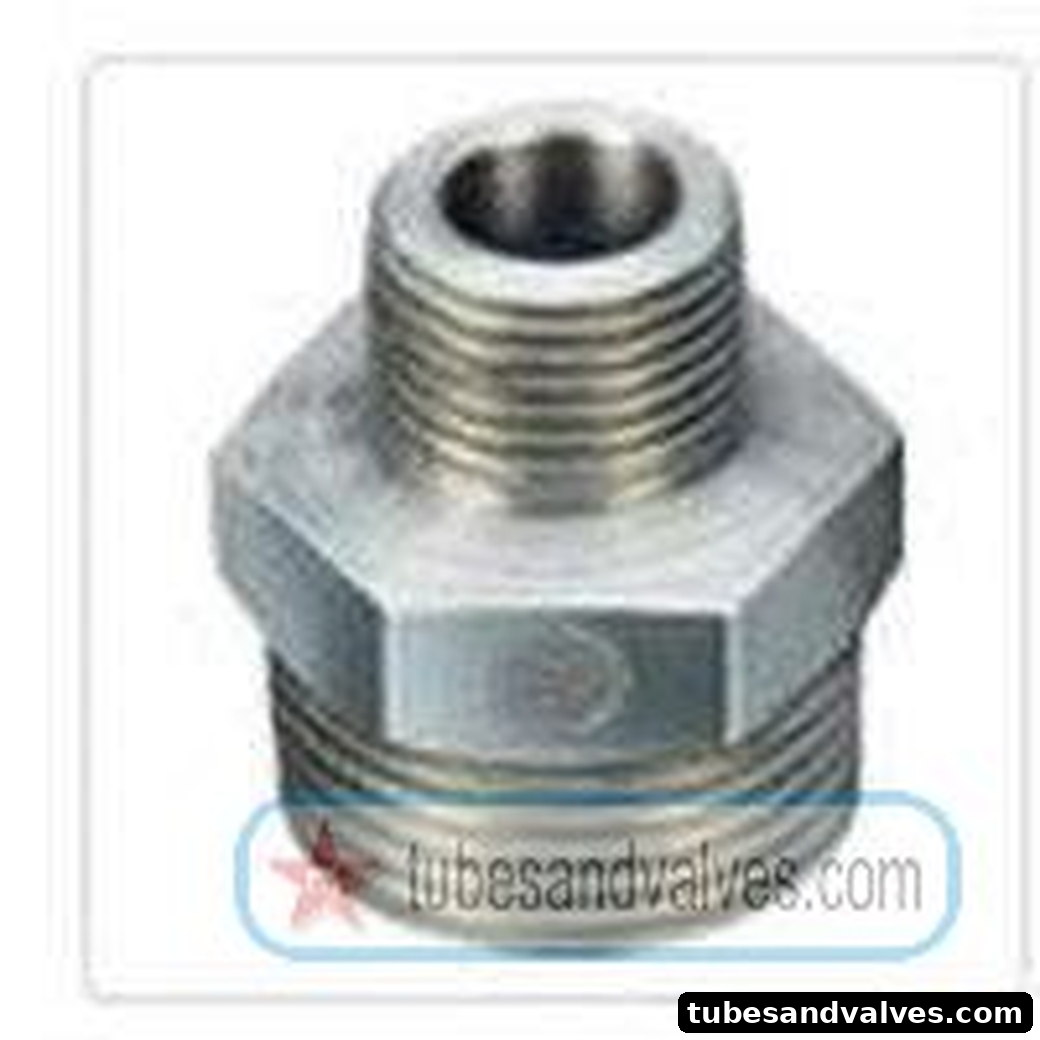 032 x 25 mm 1 1/4" NB x 1" NB FS-FORGED STEEL REDUCING HEX NIPPLE S/E-SCREWED END-THREADED END 1000 LBS product image