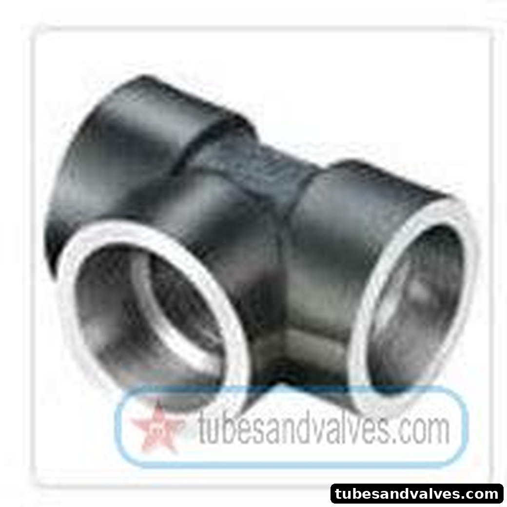 8mm or 1/4" NB FS-FORGED STEEL TEE S/W-SOCKET WELD 3000 LBS vs product image