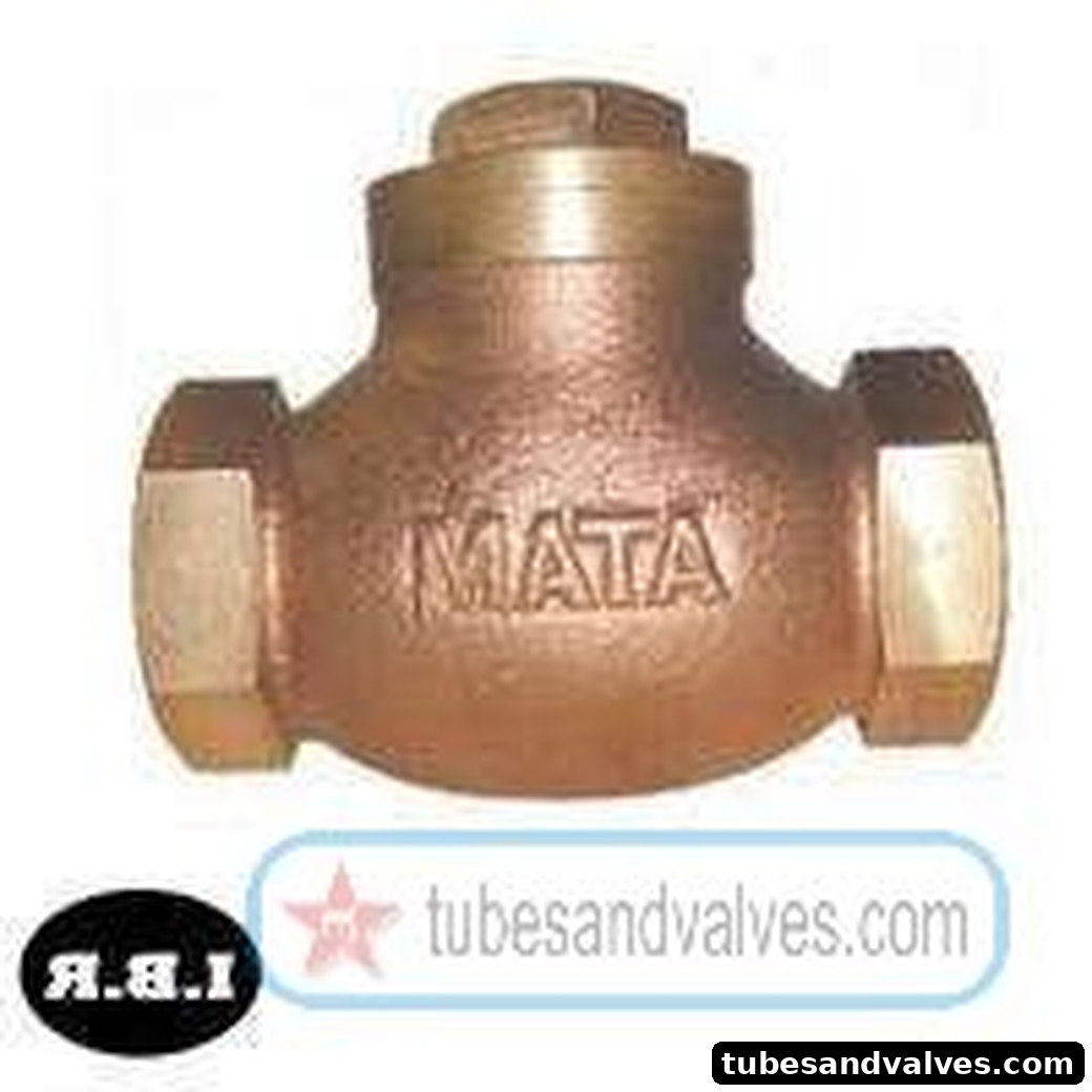 32mm (1 1/4") BRONZE HORIZONTAL LIFT CHECK VALVE Screwed End - 32mm (1 1/4") - IBR product image