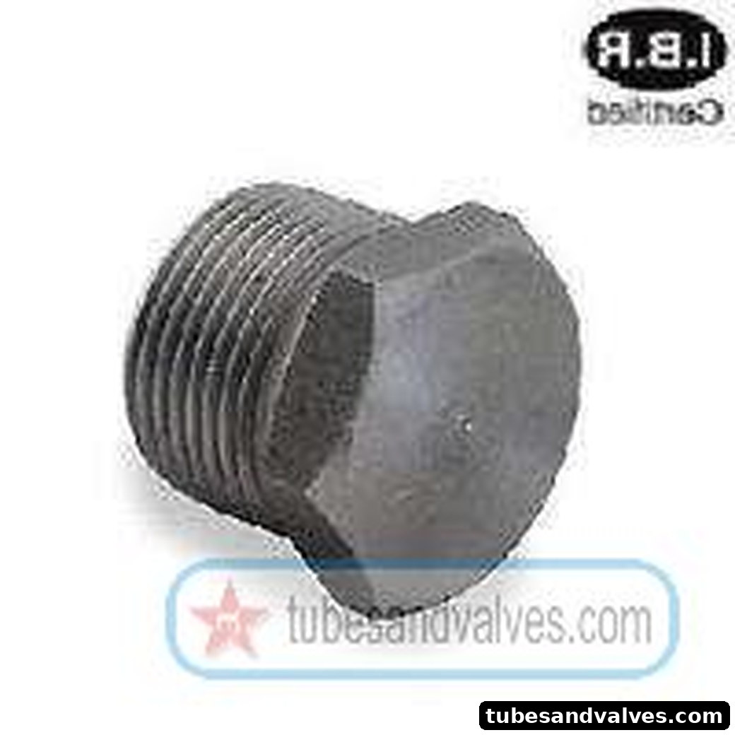 32mm or 1 1/4" NB IBR FS-FORGED STEEL HEX HEAD PLUG S/E-SCREWED END-THREADED END 1000 LBS product image