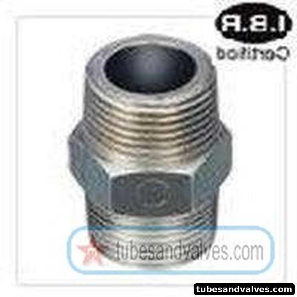 25mm (1") FS - FORGED STEEL HEX NIPPLE Screwed End - THREADED END 1000 LBS IBR product image