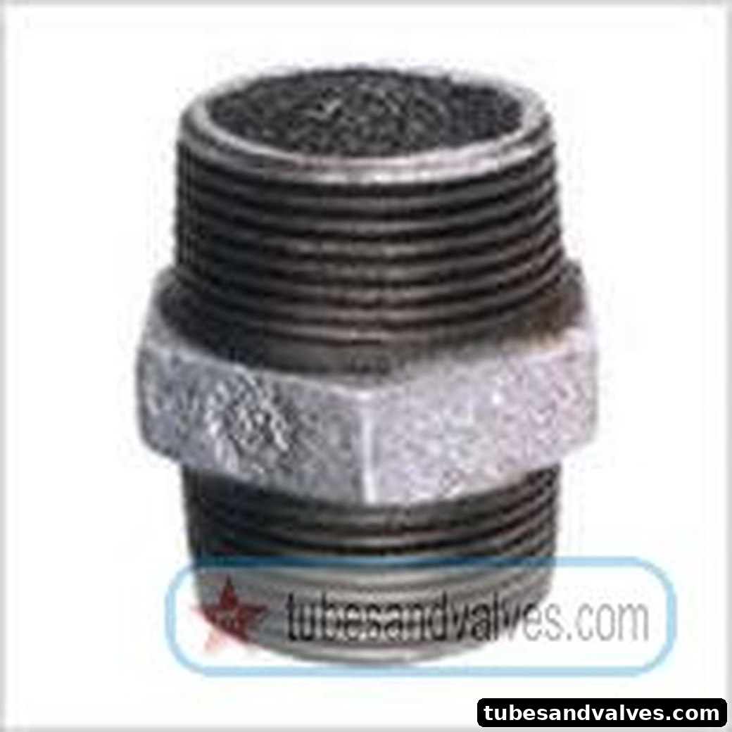 100mm (4") GI HEX NIPPLE - R - BRAND product image