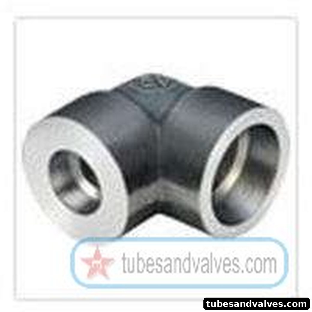 025 x 20 mm 25mm (1") NB x 3/4" NB FS - FORGED STEEL REDUCING ELBOW Socket Weld Class 3000 product image