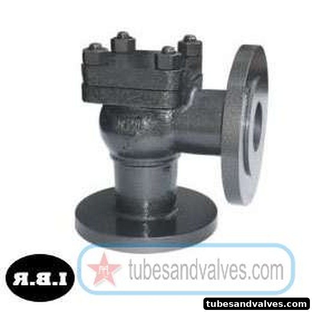 125mm (5") CI - CAST IRON RIGHT ANGLE LIFT CHECK VALVE Flanged End WJ / ELEMS / EQ IBR product image