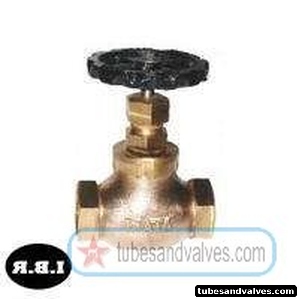 20mm (3/4") BRONZE GLOBE STEAM STOP VALVE Screwed End - THREADED END WJ / ELEMS / EQ IBR product image
