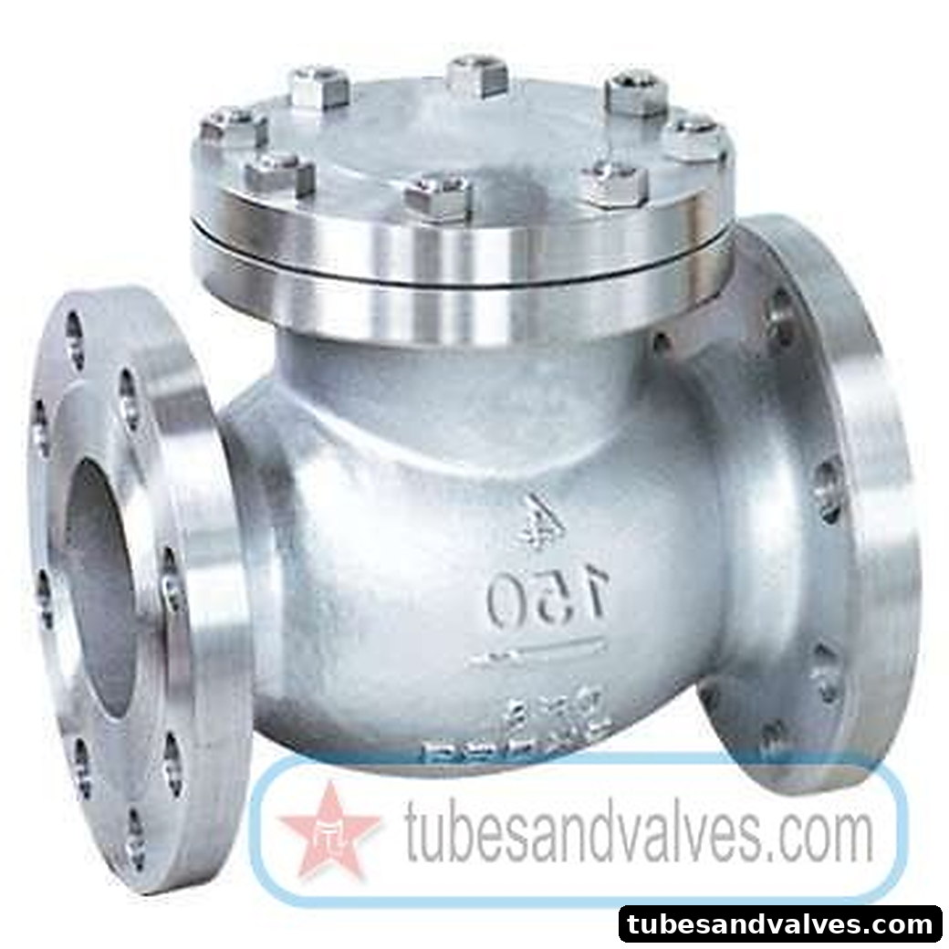 125mm (5") CS SWING CHECK VALVE Flanged End TO #150 CREST product image