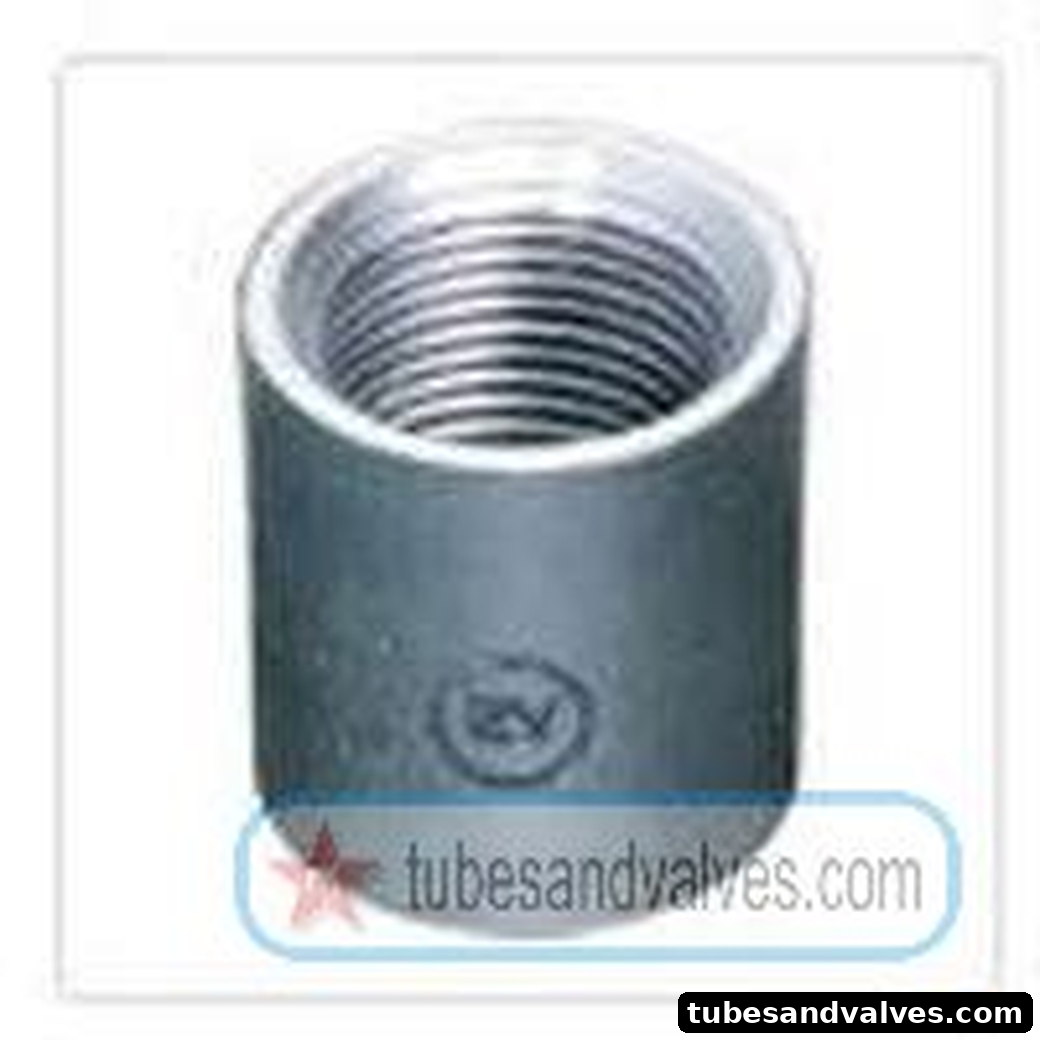 40mm or 1 1/2" NB FS-FORGED STEEL COUPLING S/E-SCREWED END-THREADED END TO BSP 1000 LBS product image