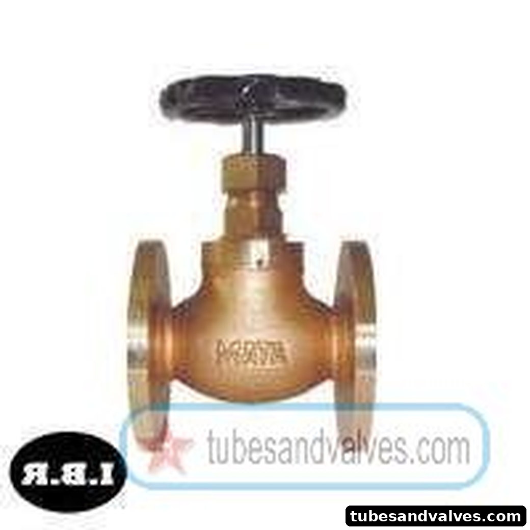 20mm (3/4") BRONZE GLOBE STEAM STOP VALVE Flanged End WJ / ELEMS / EQ IBR product image