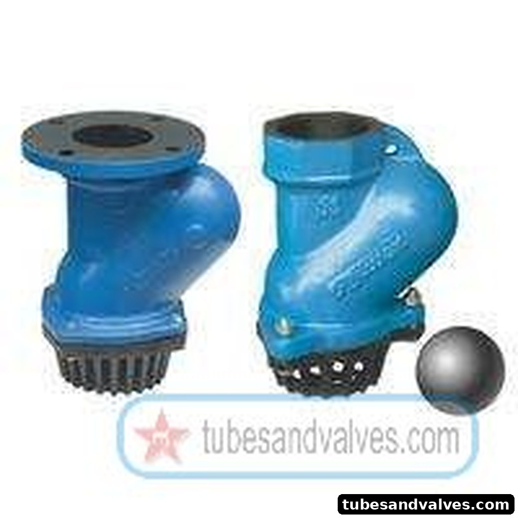 125mm (5") NORMEX BALL TYPE FOOT VALVE CI IRON BODY RUBBER BALL Flanged End product image