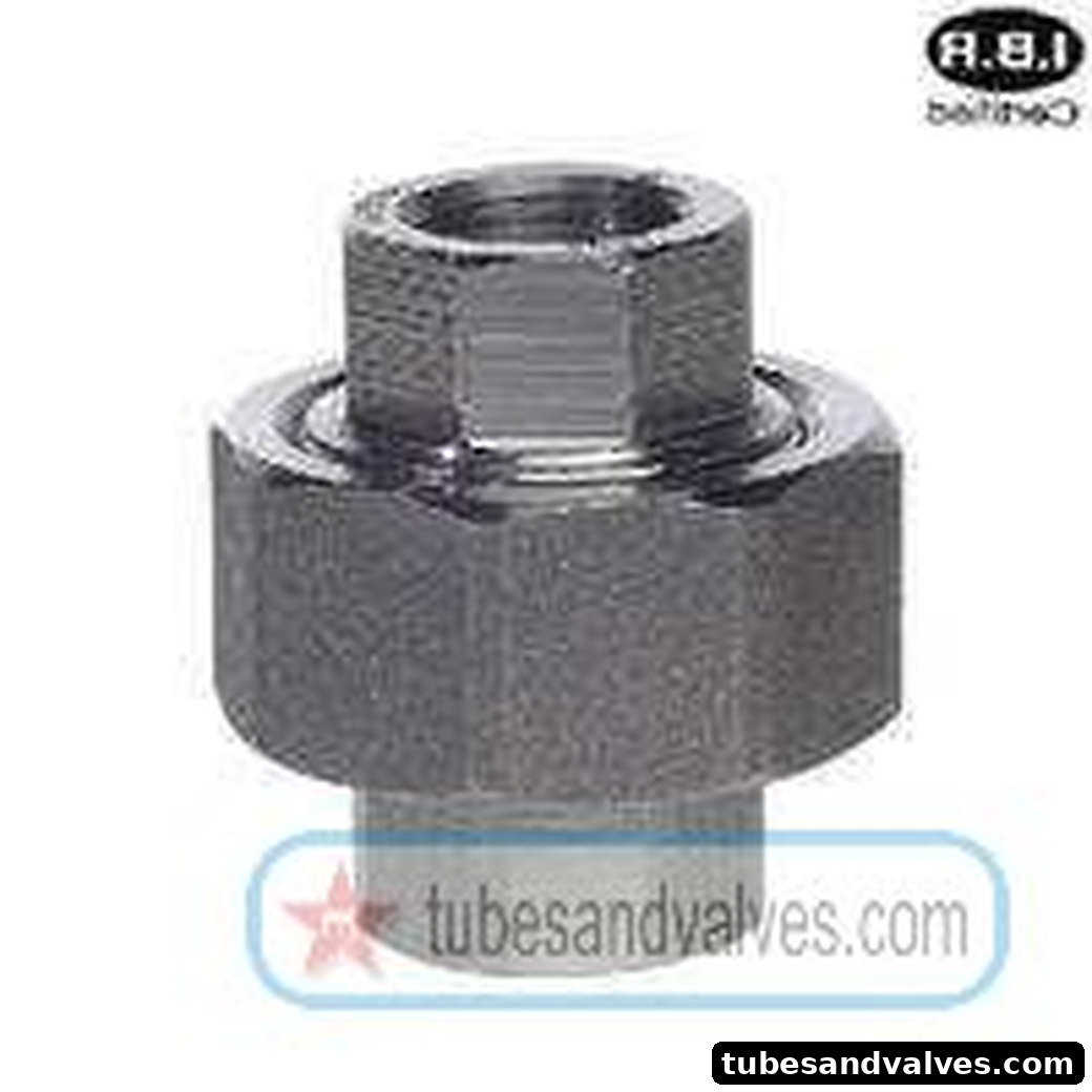 20mm (3/4") IBR FS - FORGED STEEL UNION Screwed End - THREADED END 1000 LBS product image